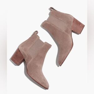 Madewell Regan Suede Boot in wet pebble